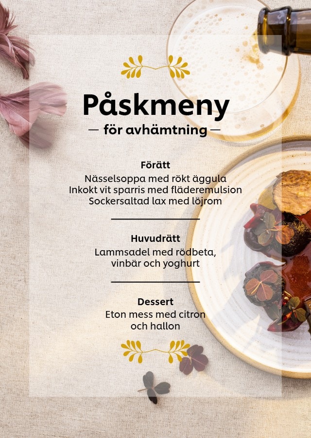 Påskmeny för avhämtning