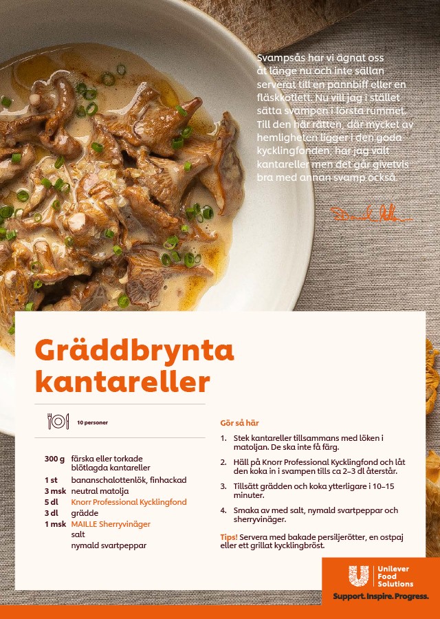 Gräddbrynta kantareller