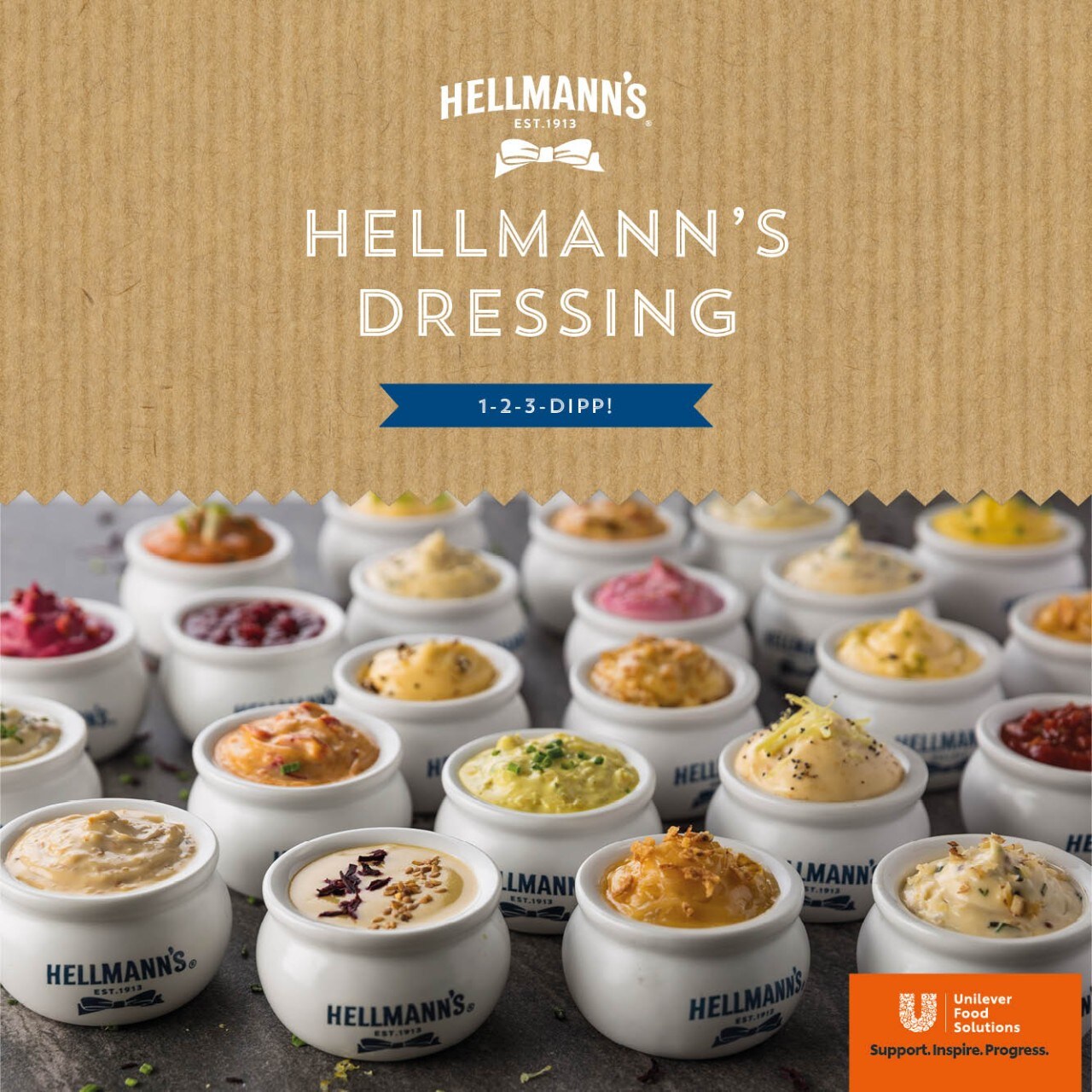 HELLMANN'S Dressing 1-2-3 -DIPP