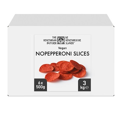 NoPepperoni, vegopepperoni 1 x 3 kg (6 x 500g) FRYSVARA - 