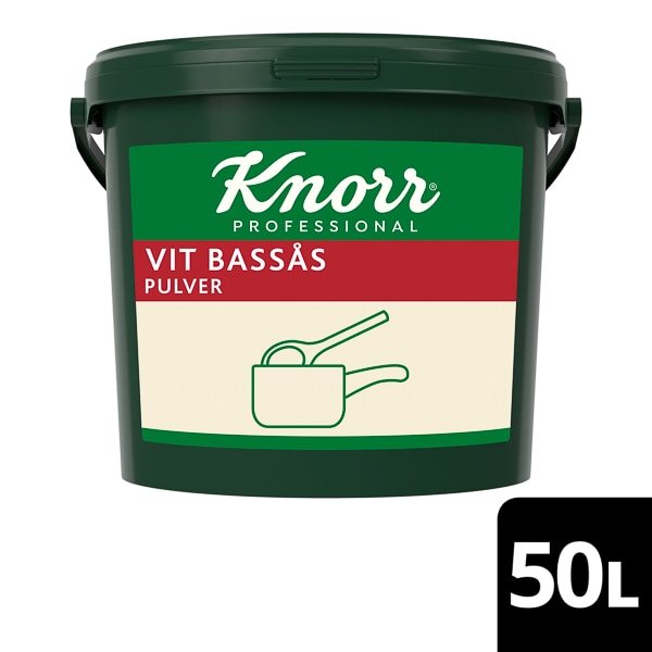 Knorr Vit Bassås 1 x 4,25 kg - Knorr Vit-Bassås för en växtbaserad, rund velouté-grundsås att bygga vidare på.