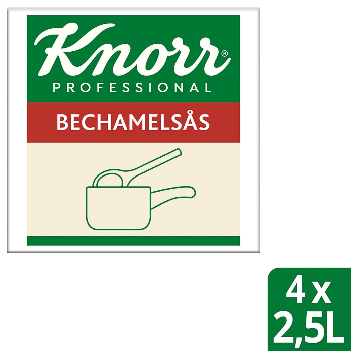 Knorr Bechamelsås 4 x 2,5 L - Knorr Bechamelsås är ett smart, varmhållningsstabilt såsalternativ, redo att serveras!