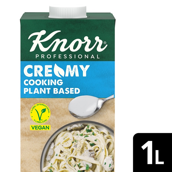 Knorr Professional Creamy, matlagning 15% - NYHET! Lanseras vecka 33. - Knorr Professional Creamy ger krämiga rätter med stabilt resultat – helt växtbaserat.