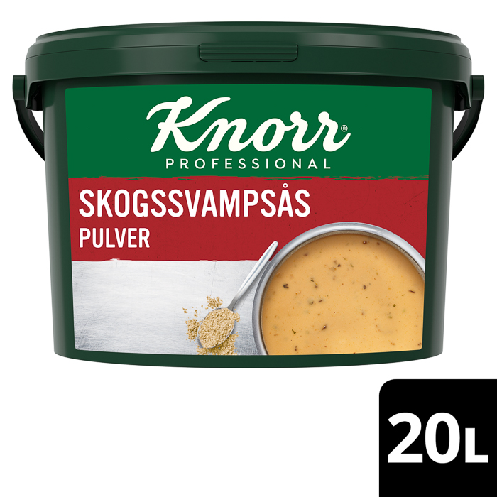 Knorr Skogssvampsås 1 x 3 kg - Knorr Skogssvampsås för ett krämigt, snabblagat, varmhållningsstabilt såsalternativ, laddad med smak!