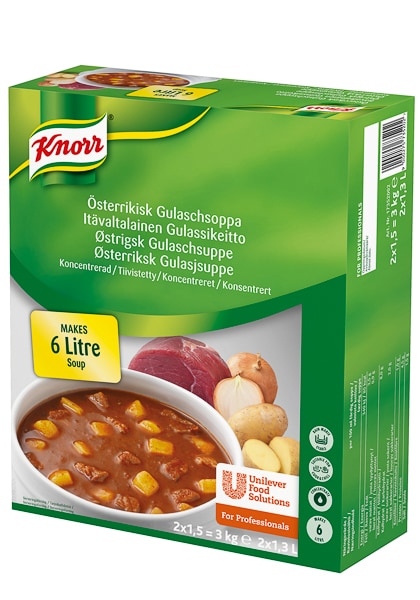 Knorr Österrikisk Gulaschsoppa, konc. 2 x 1,5 kg