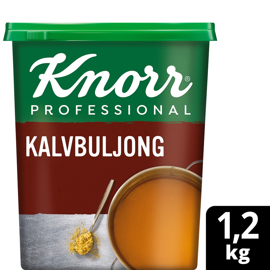 Knorr Kalvbuljong, pulver 3 x 1,2 kg - Knorr Köttbuljong för en jämn, pålitlig och rund smakboost!