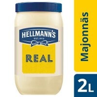 HELLMANN'S Majonnäs Real 79%, 1 x 2 L **30% RABATT** -
