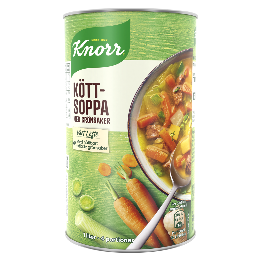 KNORR Köttsoppa med grönsaker 12 x 540 gr - 