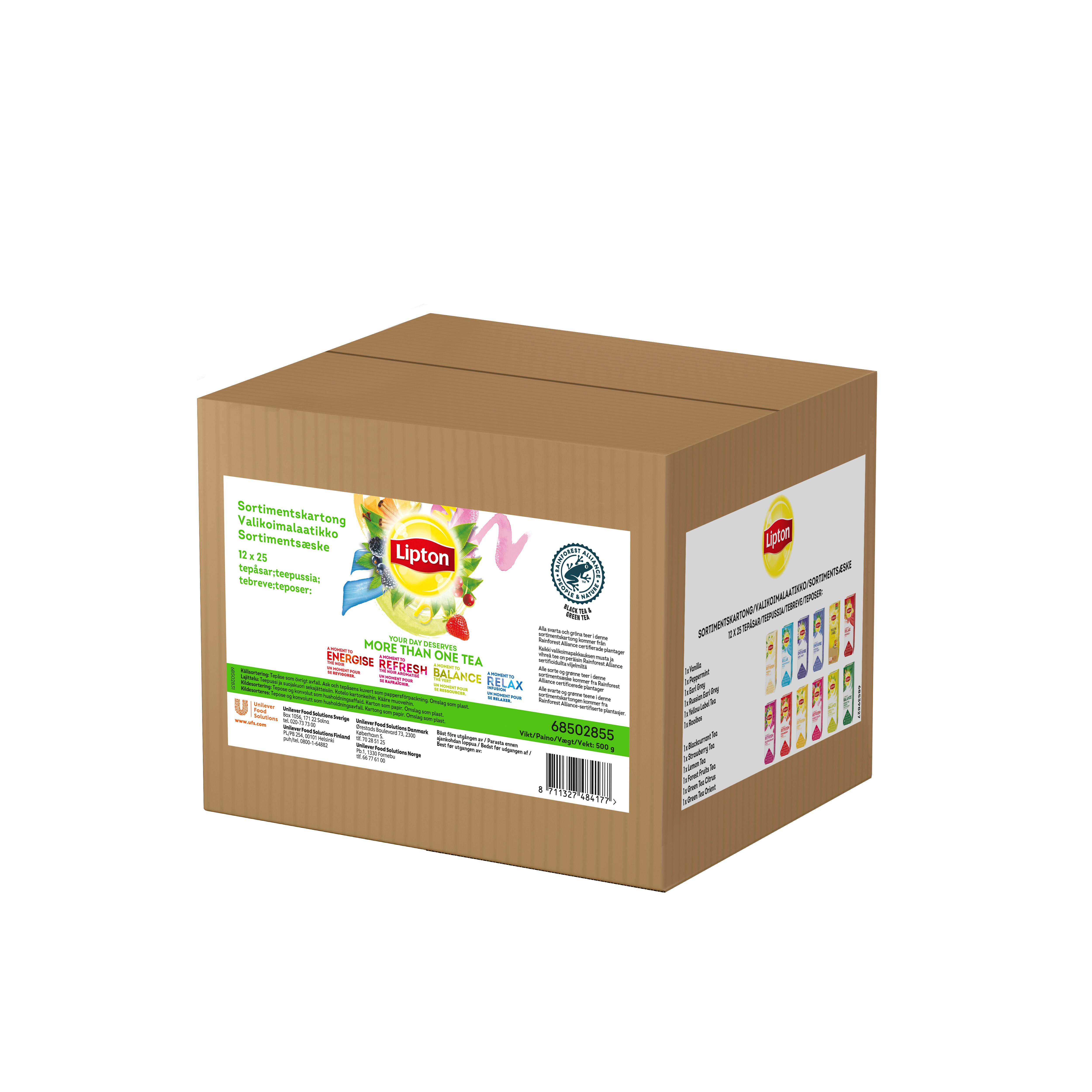 Lipton Classic Te Sortimentskartong 12 x 25 påsar - 