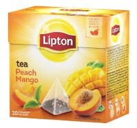 Lipton Peach Mango Tea, pyramid (utan kuvert) 12 x 20 påsar - 