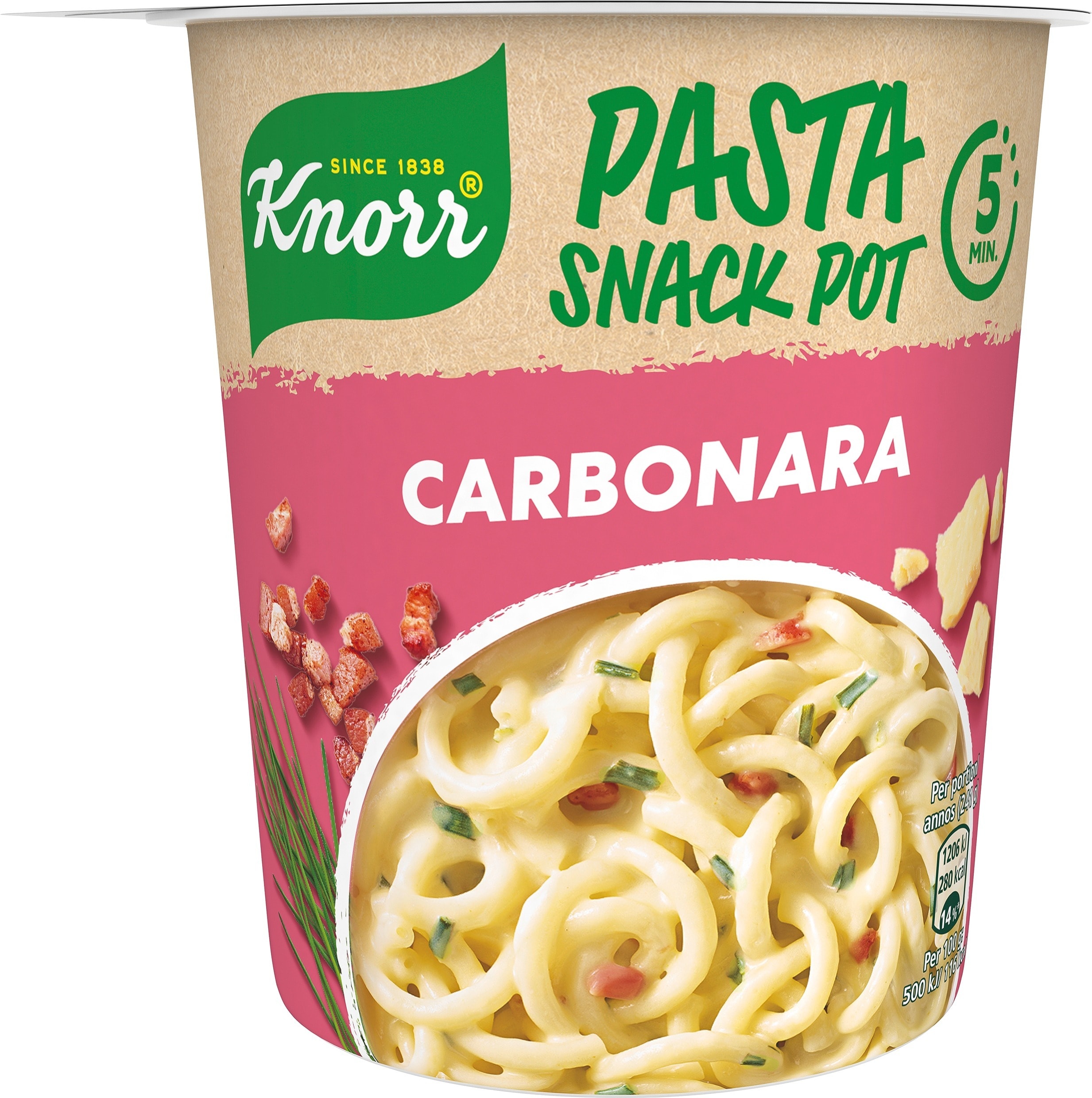 Snack Pot Carbonara, 8 x 63 g - 