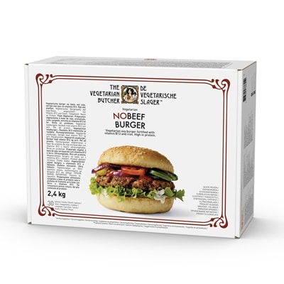 NoBeef Burger, vegoburgare 1x2,4 kg ( 30 st) FRYSVARA - 