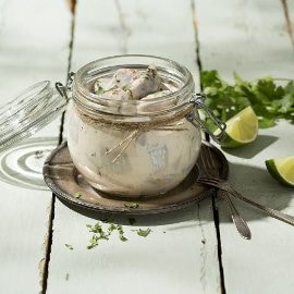 Lime- och koriandersill