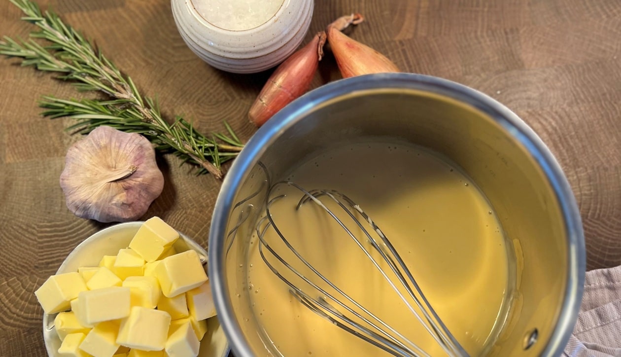 Smörad kycklingbuljong – Recept