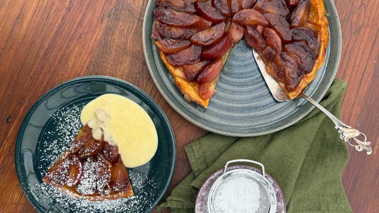 Äpple Tarte med vaniljsås – Recept