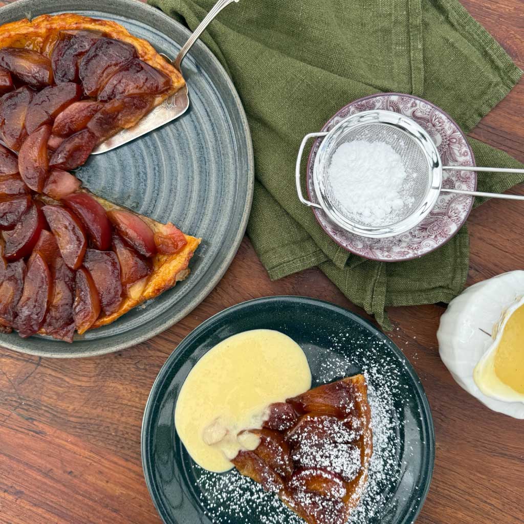 Äpple Tarte med vaniljsås Äpple Tarte med vaniljsås