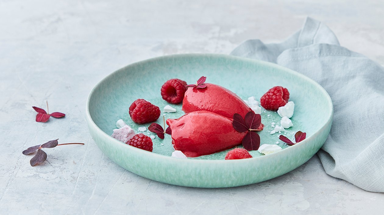 Hallon- & flädersorbet – Recept