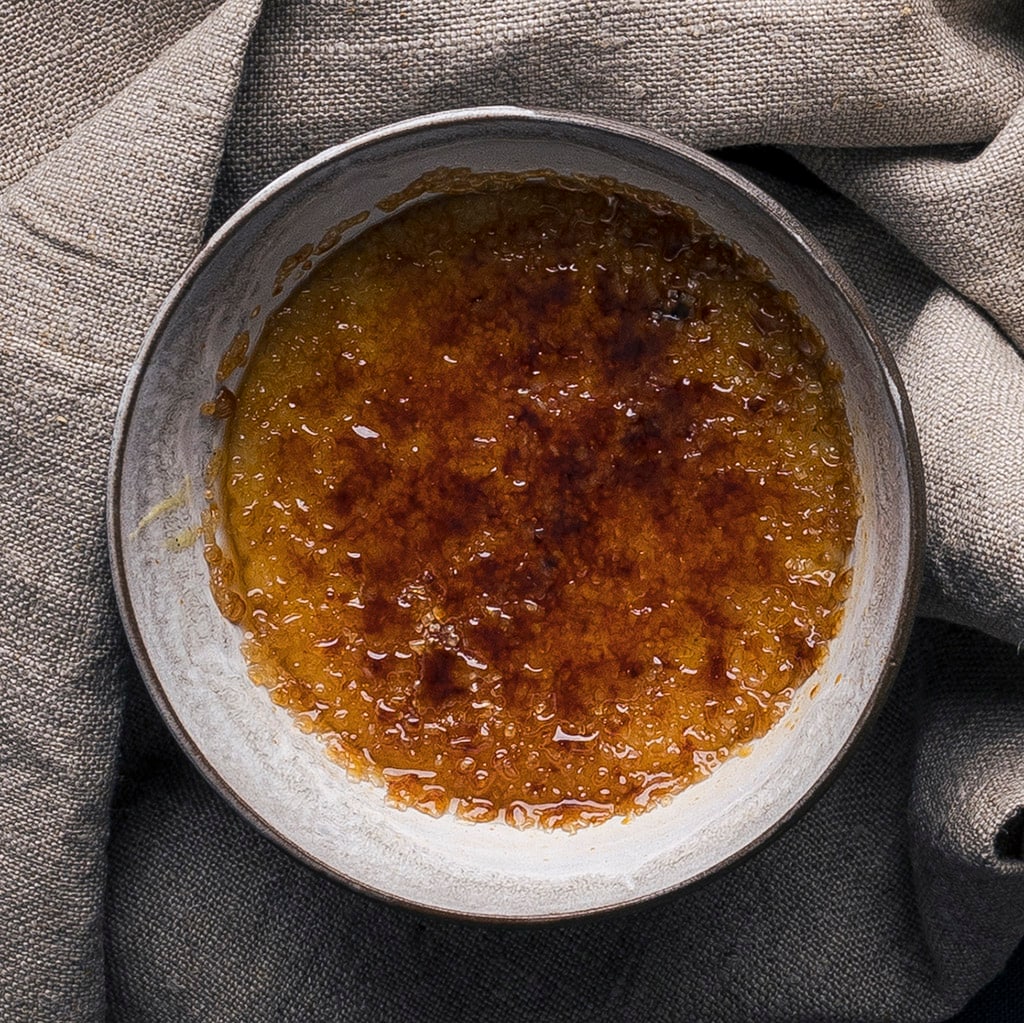 Karamelliserad Créme brûlée med apelsin & kanel
