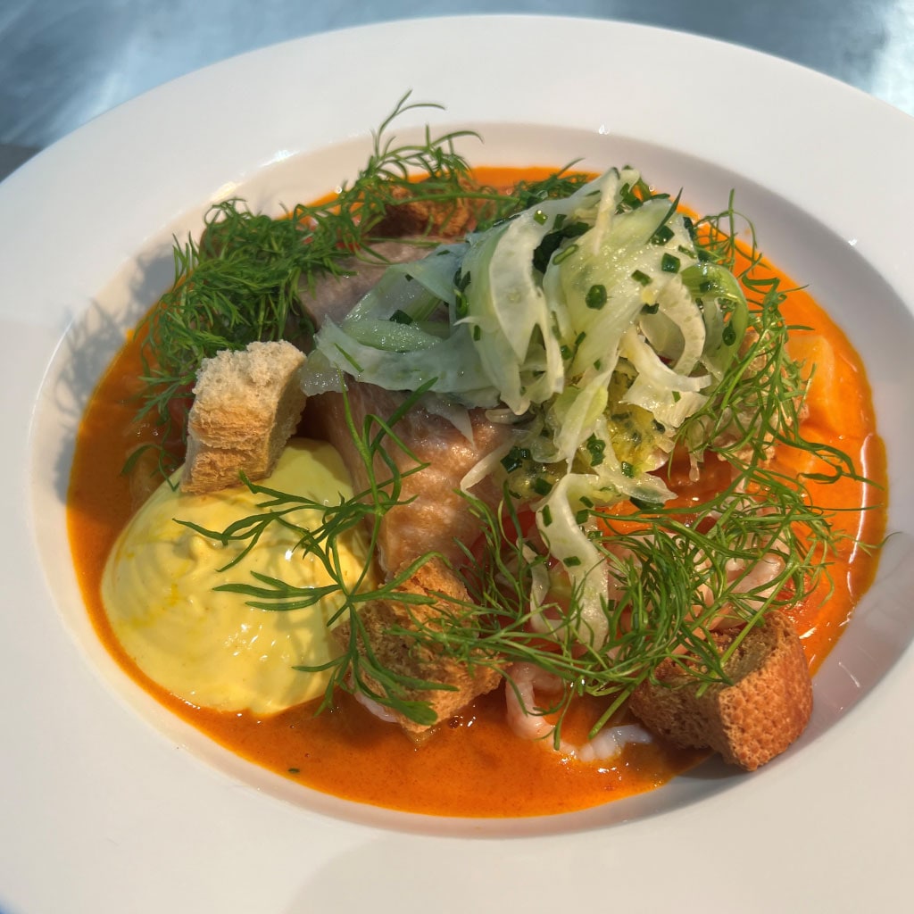 Tomatiserad fiskgryta med apelsin och grape