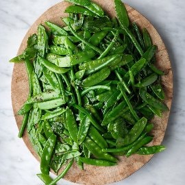 Färska bönor med örtdressing Färska bönor med örtdressing