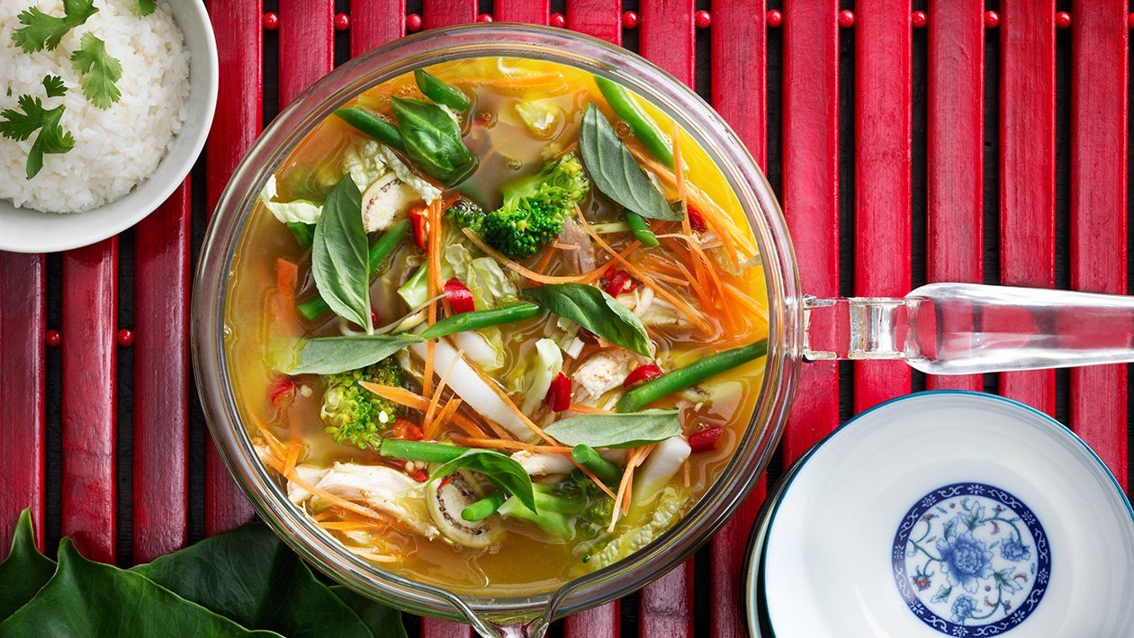 Gul thaicurry med kyckling – Recept