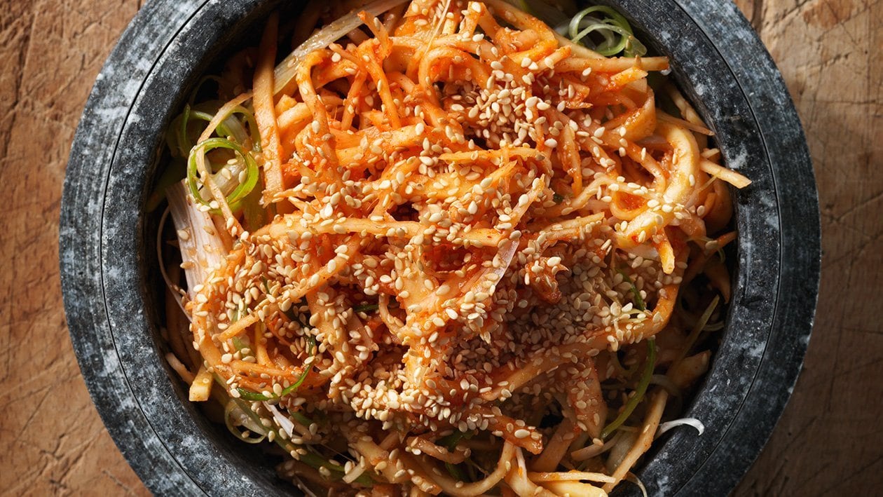 Koreansk kålrotssallad