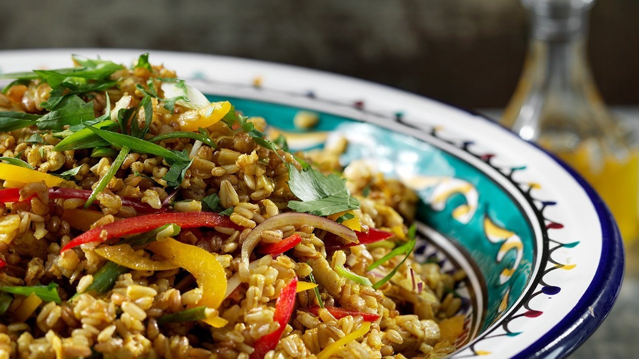 Matvetesallad från Marocko med ras el hanout