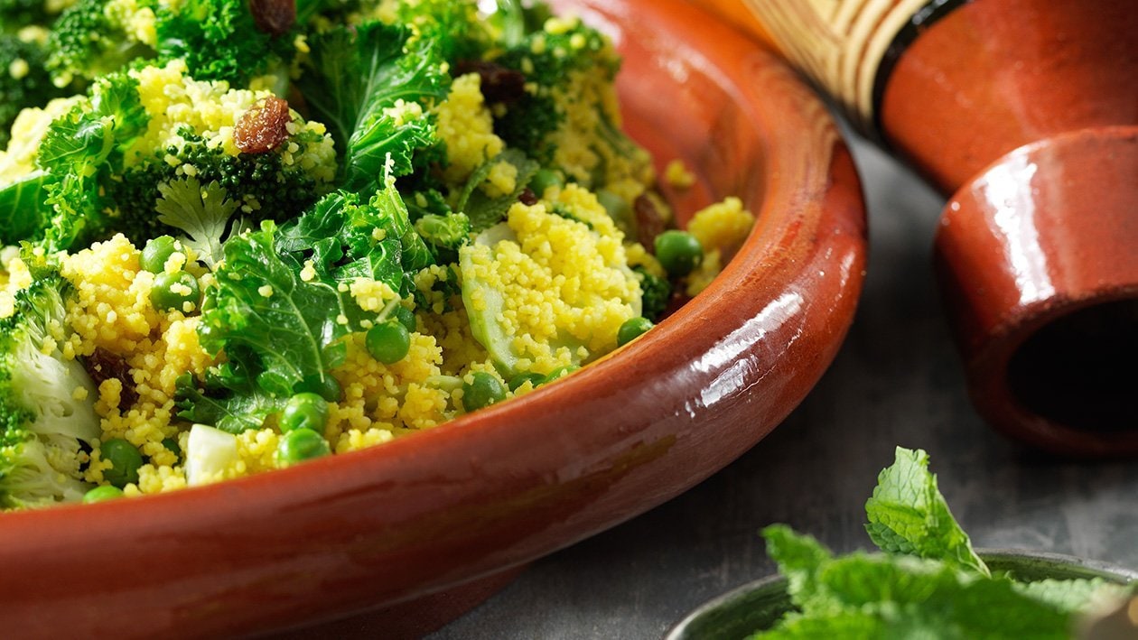 Nordafrikansk grön couscous