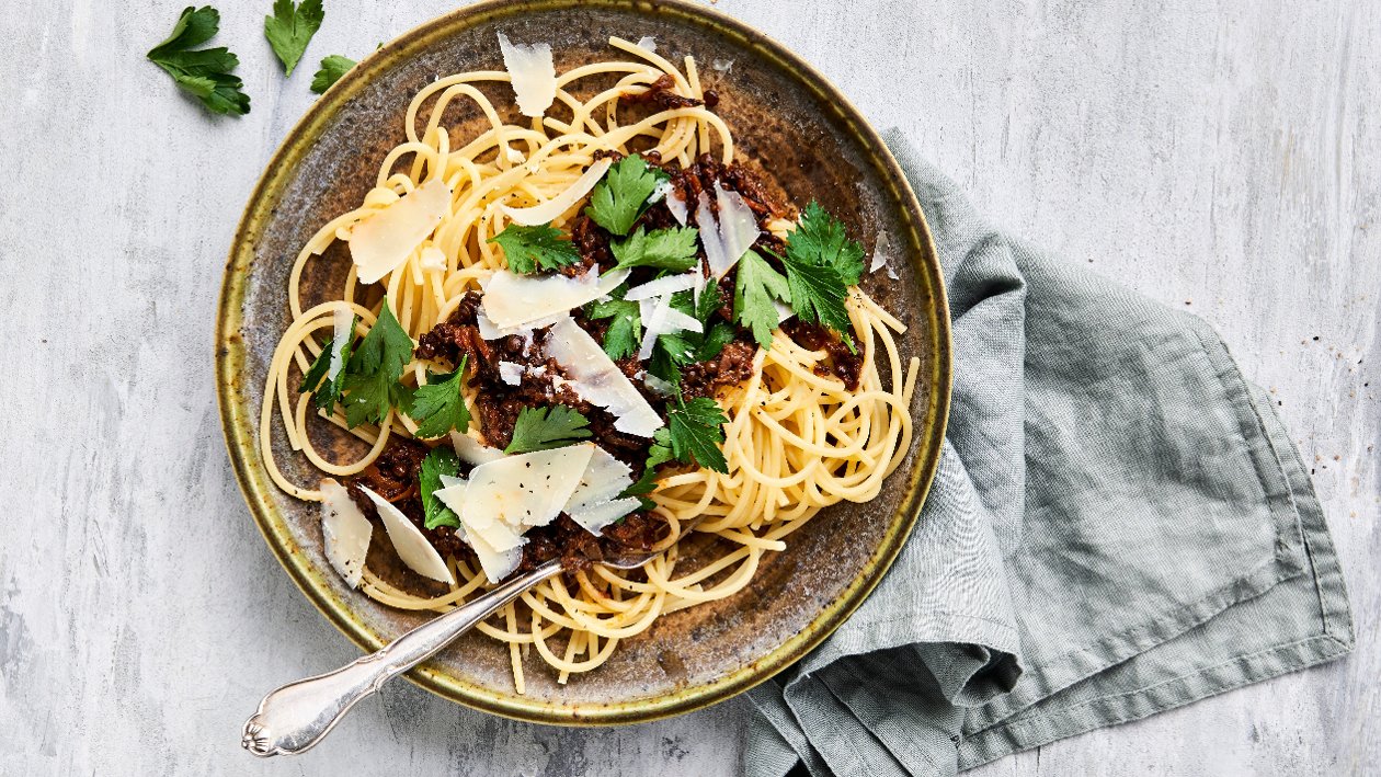 Bolognaise á la vegetariana – Recept