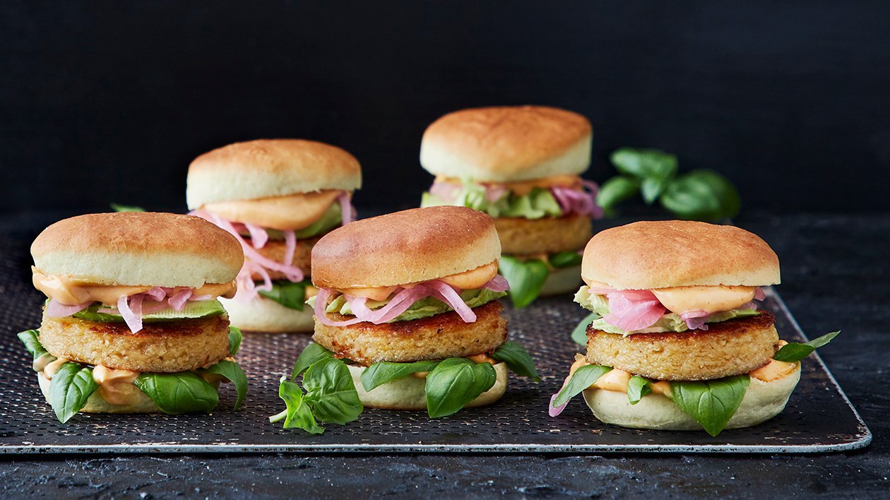 Veggieburger med kikärtor