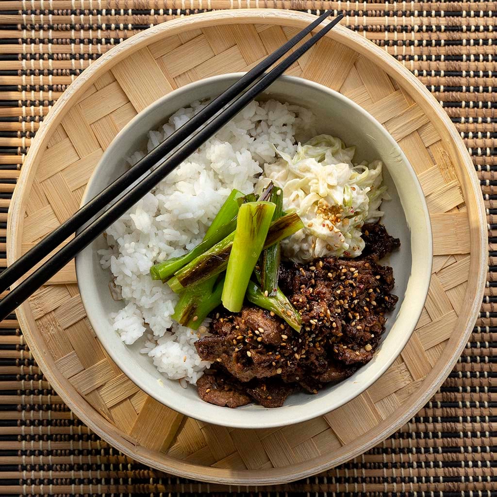 Yakiniku med The Vegetarian Butcher NoBeef Slices Yakiniku med The Vegetarian Butcher NoBeef Slices
