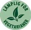 Lämplig för vegetarianer