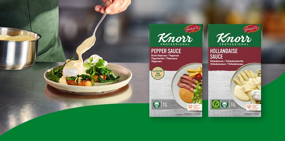 Knorr Professional GARDE D’OR serveringsklara såser!