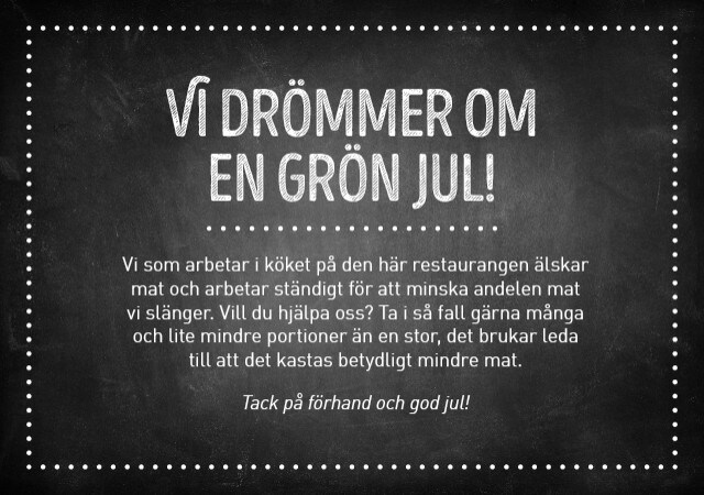 Vi drömmer om en grön jul! Vi drömmer om en grön jul!
