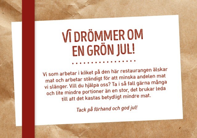 Vi drömmer om en grön jul! Vi drömmer om en grön jul!