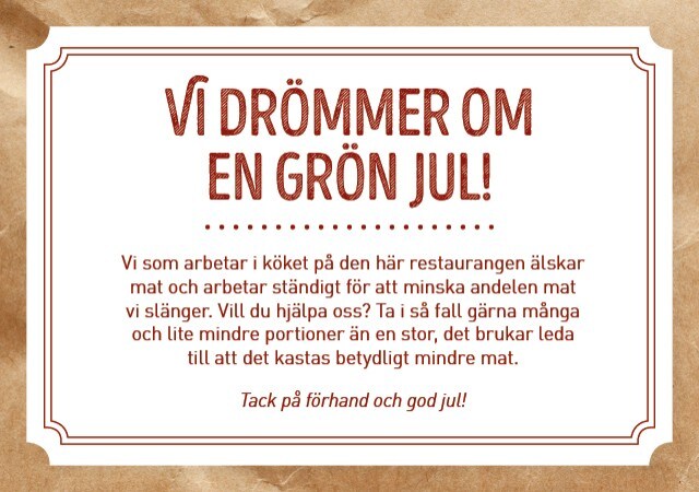 Vi drömmer om en grön jul! Vi drömmer om en grön jul!