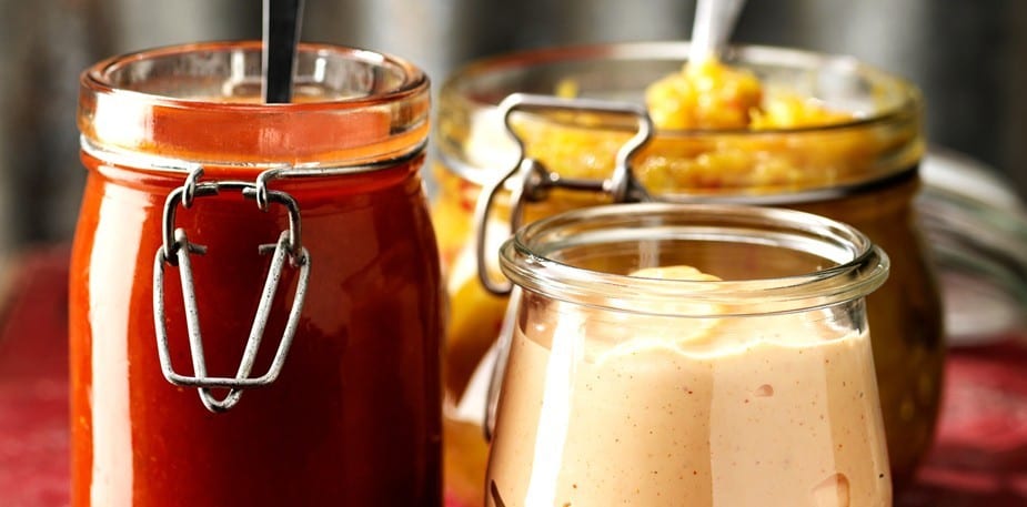 Glödheta tillbehör till grillade godbitar 