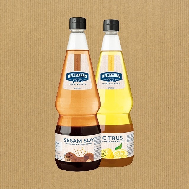 Spara tid och tjäna smak med vinägretter från HELLMANN’S