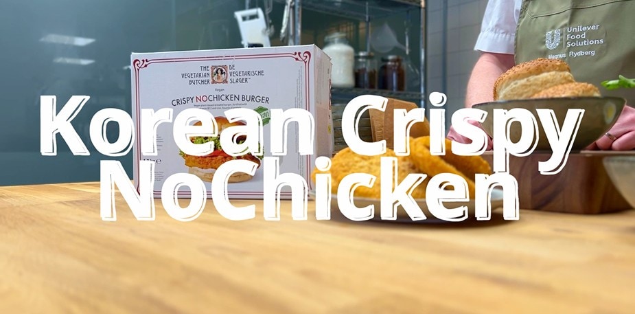 Ryas Korean Crispy NoChicken Burger 