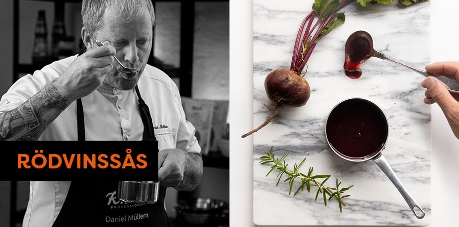 Daniel Müllern gör en rödvinssås
