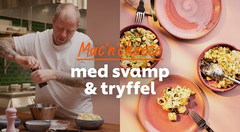Daniel Müllern sätter smakerna i en mac’n’cheese på HELLMANN’S Professional