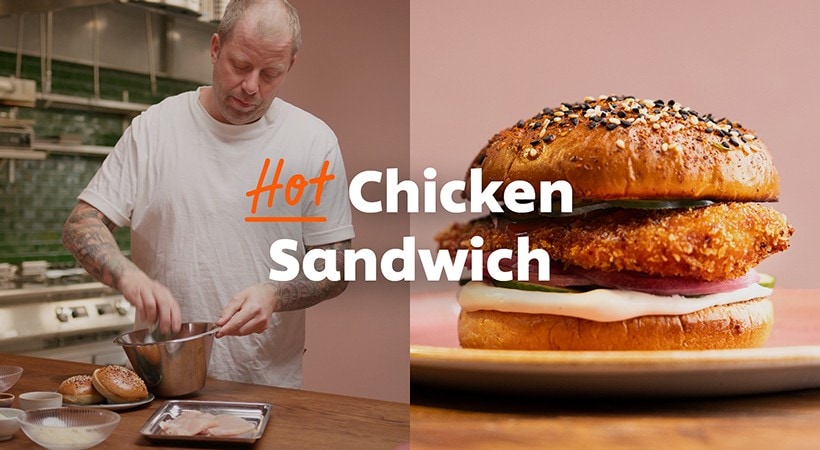 Daniel Müllern sätter smakerna i en hot chicken sandwich