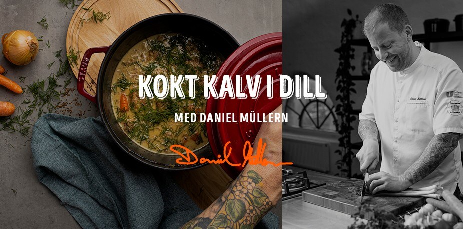 Daniel Müllern sätter smakerna i kokt kalv i dill